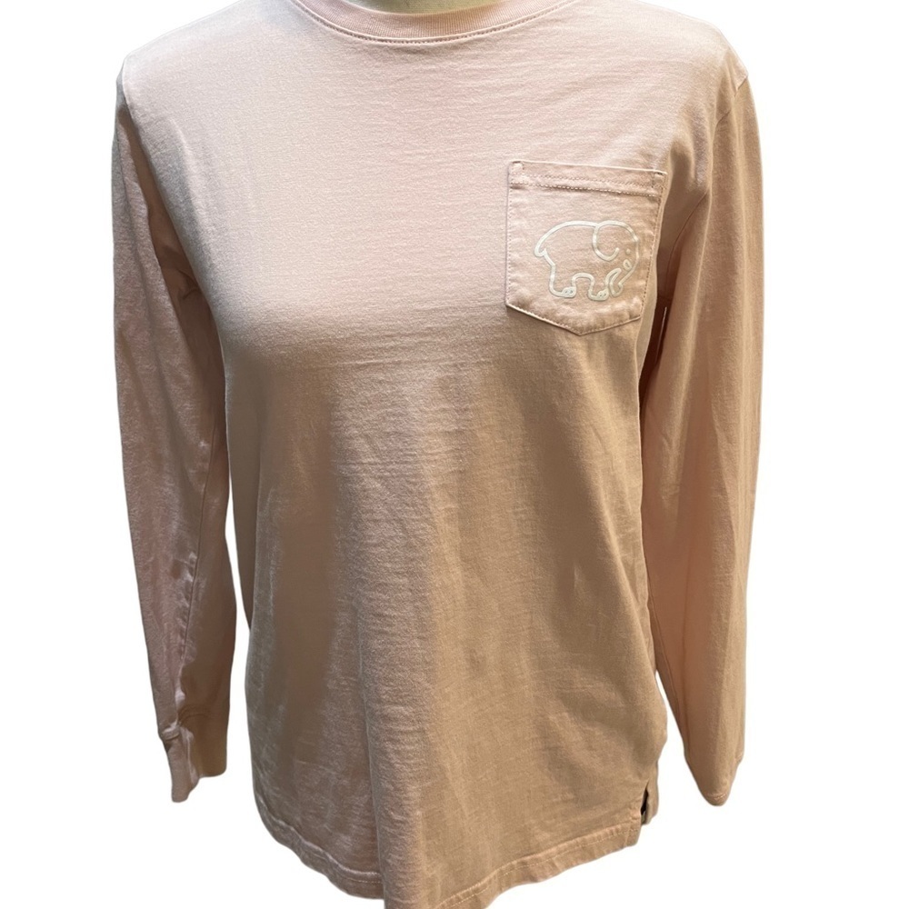 Ivory Ella Save the Elephants Light Pink Graphic Long Sleeve Tee Shirt Sz XS - Picture 2 of 7